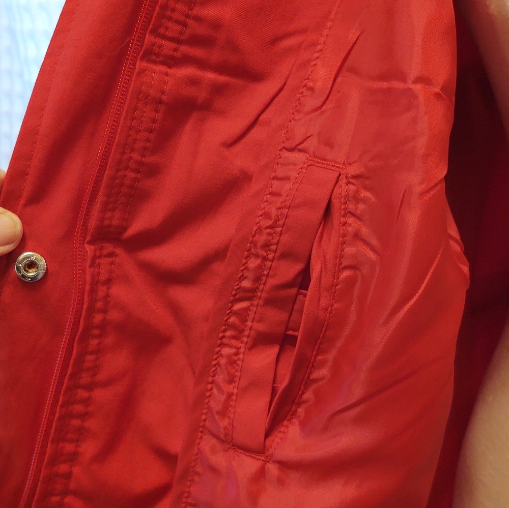 Jones New York XL Red Trench Coat - Picture 5 of 8